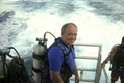 Greg H on the deck of the Reef Diver