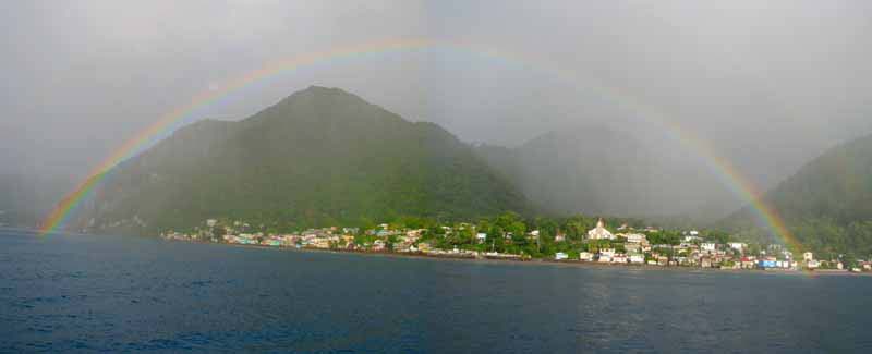 Rainbow over Pointe Michel