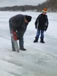 Cutting ice